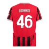 Camisola AC Milan Gabbia 46 Homen Equipamento 1ª 24/25